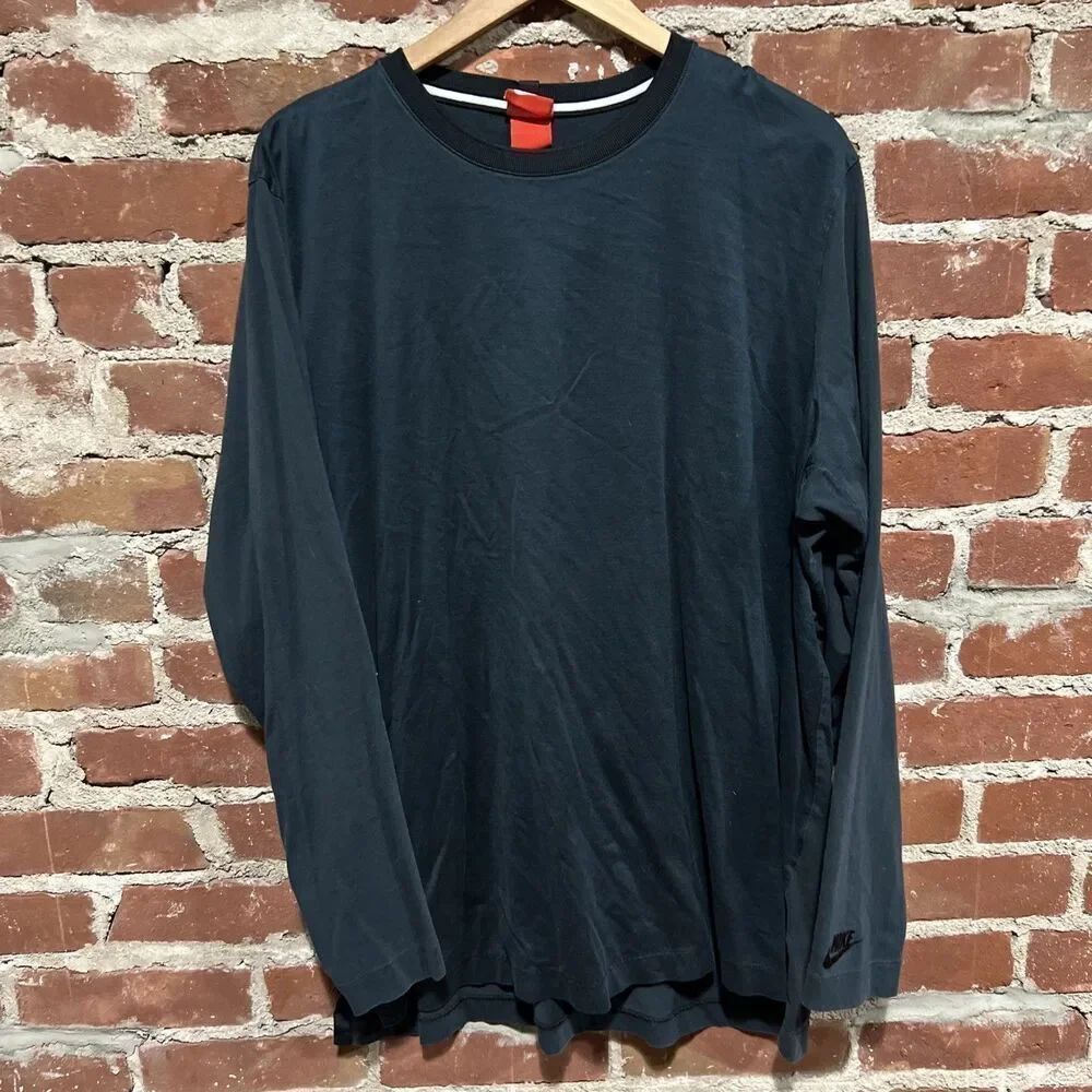 NIKE NSW Modern Long Sleeve Shirt Men’s Size 2XL 805640-010 Black